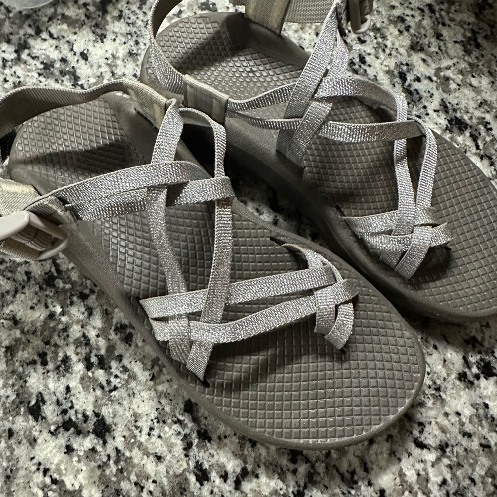 Silver chacos size 6.